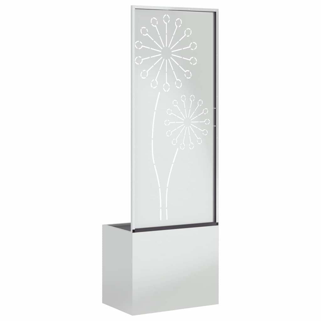 Garden Privacy Screen Silver 50 x 140 cm Galvanised steel