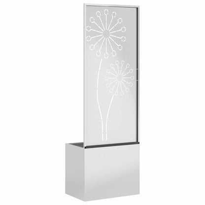 Garden Privacy Screen Silver 50 x 140 cm Galvanised steel