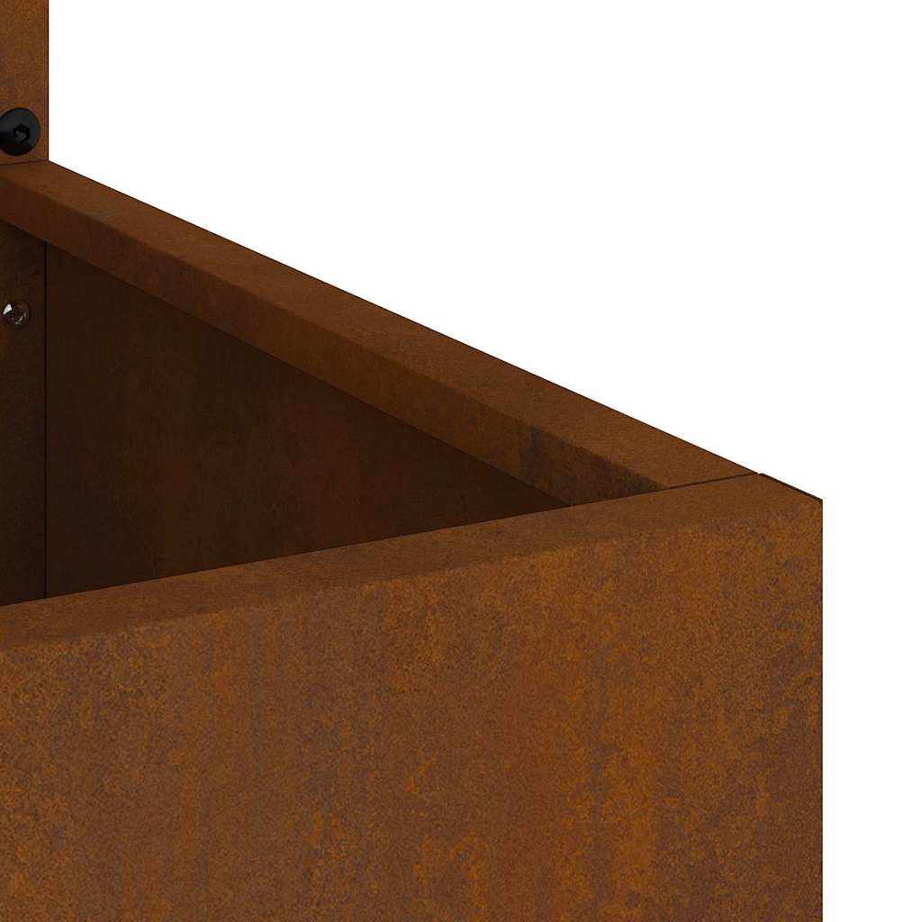 Garden Privacy Screen Rusty 50 x 140 cm Weathering steel