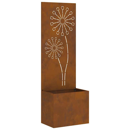 Garden Privacy Screen Rusty 50 x 140 cm Weathering steel