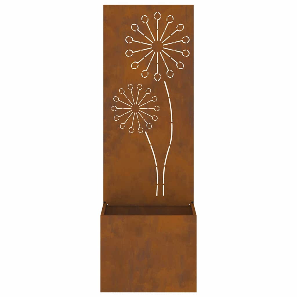 Garden Privacy Screen Rusty 50 x 140 cm Weathering steel