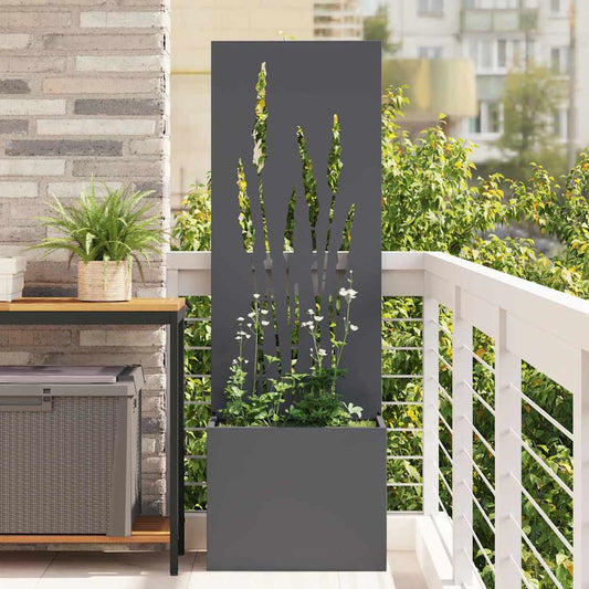 Garden Privacy Screen Anthracite 50 x 140 cm Cold-rolled steel