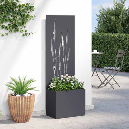 Garden Privacy Screen Anthracite 50 x 140 cm Cold-rolled steel