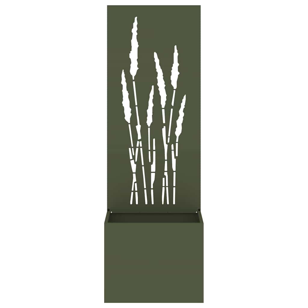 Garden Privacy Screen Olive green 50 x 140 cm Cold-rolled steel
