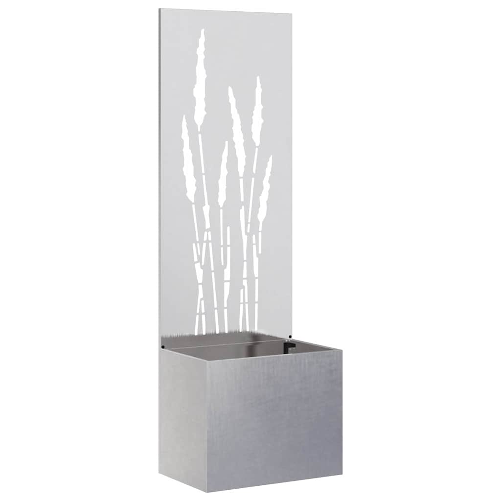 Garden Planter with Decorative Panel Sliver 50 x 140 cm
