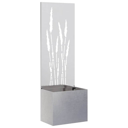 Garden Planter with Decorative Panel Sliver 50 x 140 cm