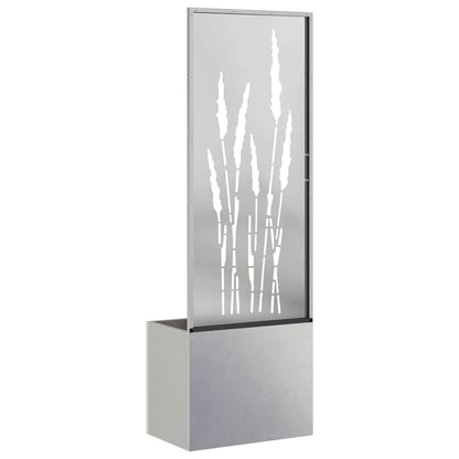 Garden Planter with Decorative Panel Sliver 50 x 140 cm