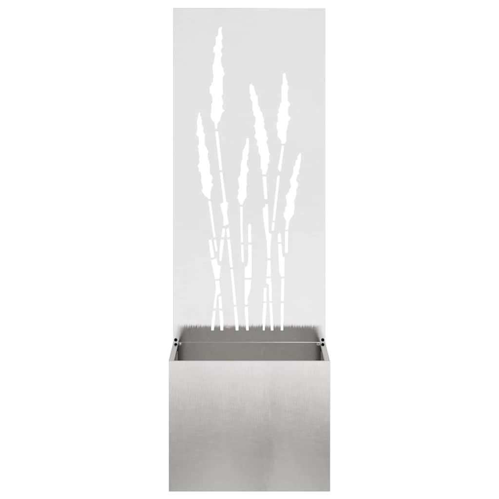 Garden Planter with Decorative Panel Sliver 50 x 140 cm