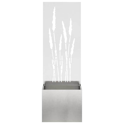 Garden Planter with Decorative Panel Sliver 50 x 140 cm