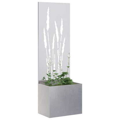 Garden Planter with Decorative Panel Sliver 50 x 140 cm