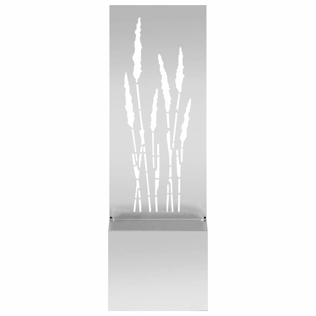 Garden Privacy Screen Silver 50 x 140 cm Galvanised steel