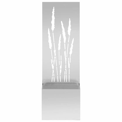 Garden Privacy Screen Silver 50 x 140 cm Galvanised steel