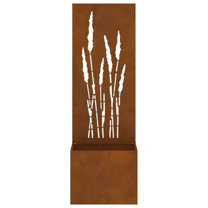 Garden Privacy Screen Rusty 50 x 140 cm Weathering steel