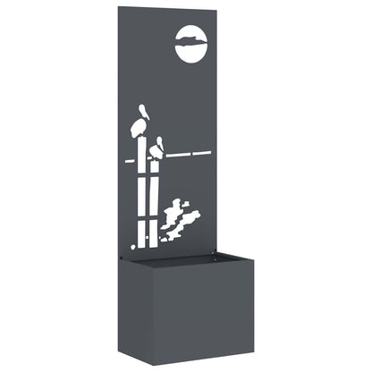 Garden Privacy Screen Anthracite 50 x 140 cm Cold-rolled steel