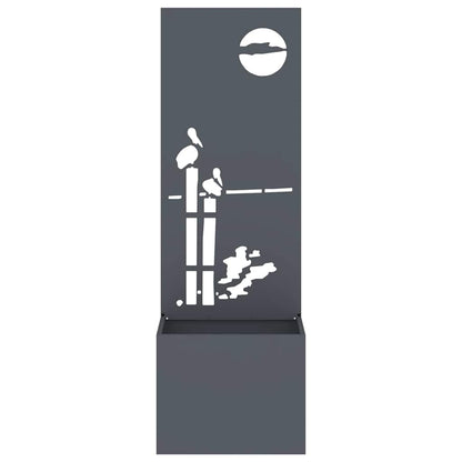 Garden Privacy Screen Anthracite 50 x 140 cm Cold-rolled steel