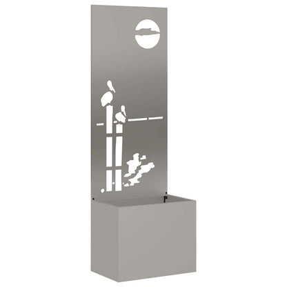 Garden Privacy Screen Rusty 50 x 140 cm Weathering steel