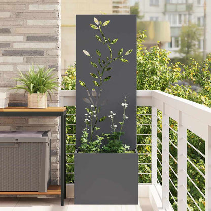 Garden Privacy Screen Anthracite 50 x 140 cm Cold-rolled steel