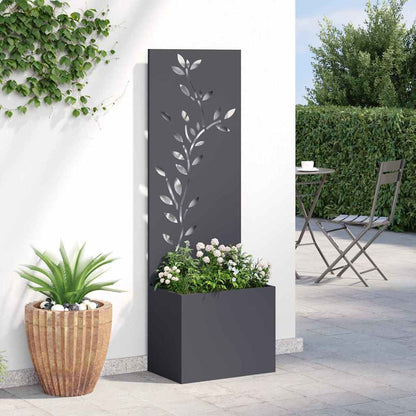 Garden Privacy Screen Anthracite 50 x 140 cm Cold-rolled steel