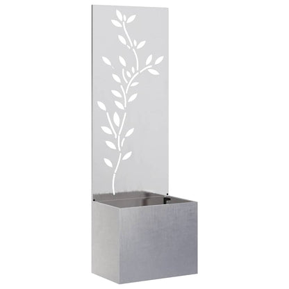 Garden Planter with Decorative Panel Sliver 50 x 140 cm