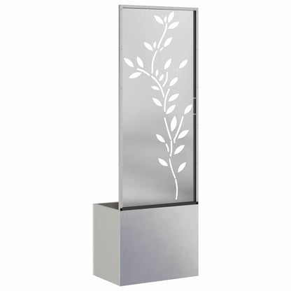 Garden Planter with Decorative Panel Sliver 50 x 140 cm