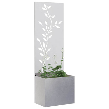 Garden Planter with Decorative Panel Sliver 50 x 140 cm