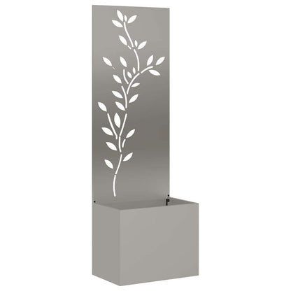 Garden Privacy Screen Floral Rusty 50 x 140 cm Weathering steel