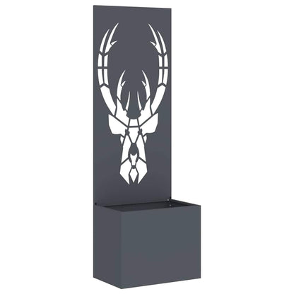 Garden Privacy Screen Anthracite 50 x 140 cm Cold-rolled steel