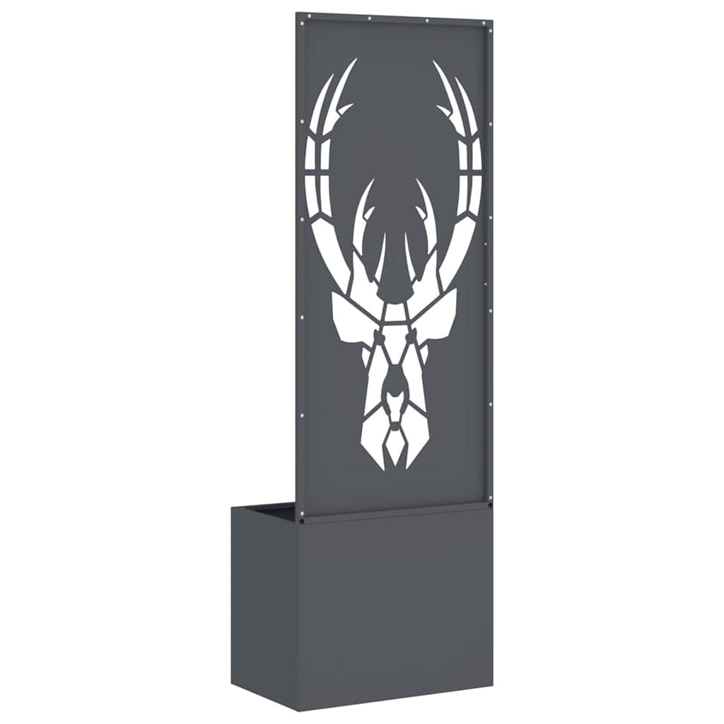 Garden Privacy Screen Anthracite 50 x 140 cm Cold-rolled steel