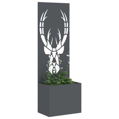 Garden Privacy Screen Anthracite 50 x 140 cm Cold-rolled steel