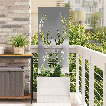 Garden Privacy Screen Sliver 50 x 140 cm Stainless steel