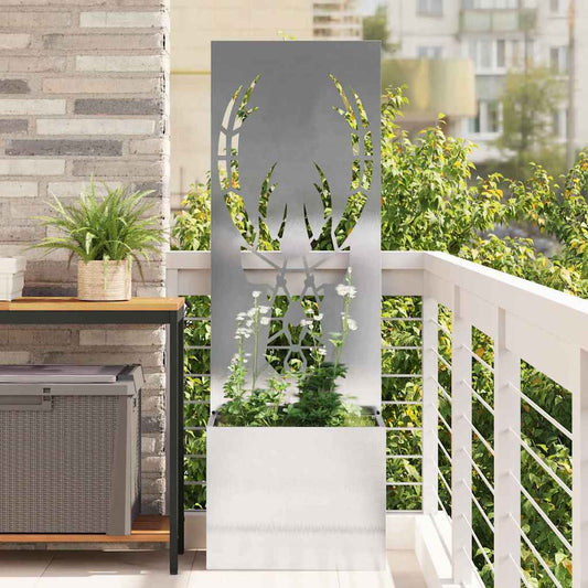 Garden Privacy Screen Sliver 50 x 140 cm Stainless steel