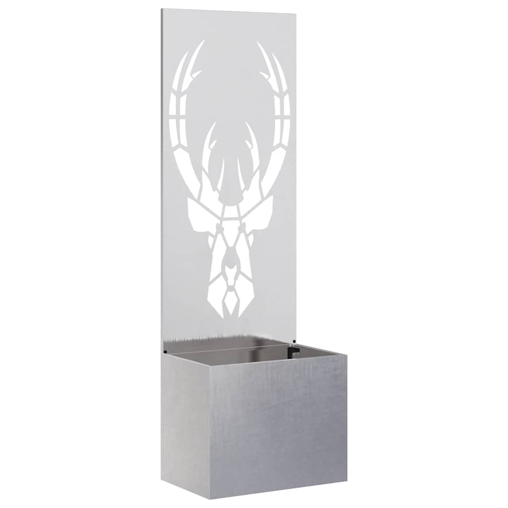 Garden Privacy Screen Sliver 50 x 140 cm Stainless steel