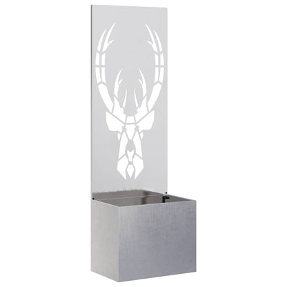 Garden Privacy Screen Sliver 50 x 140 cm Stainless steel