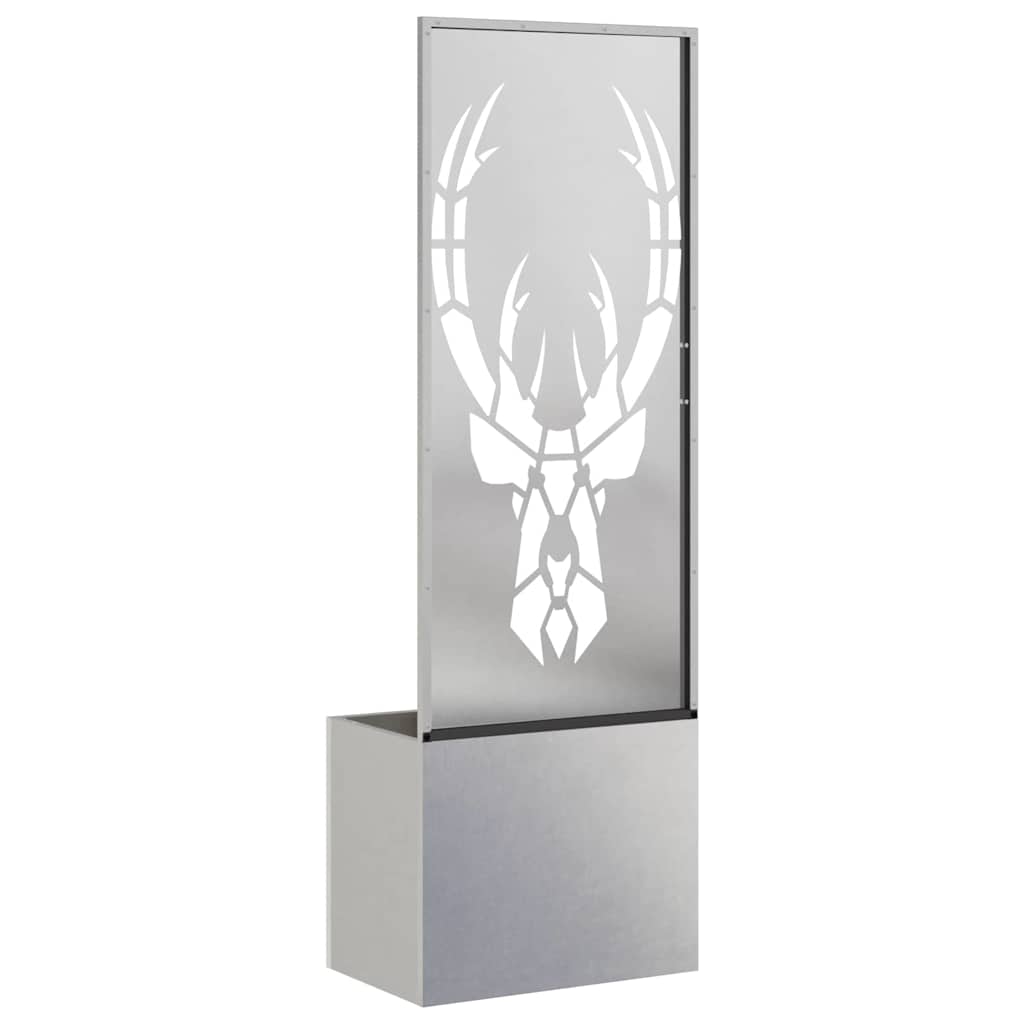 Garden Privacy Screen Sliver 50 x 140 cm Stainless steel