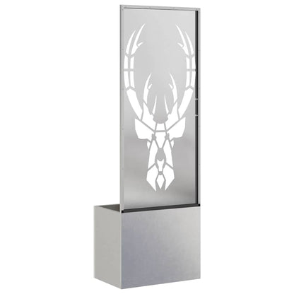 Garden Privacy Screen Sliver 50 x 140 cm Stainless steel