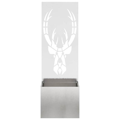 Garden Privacy Screen Sliver 50 x 140 cm Stainless steel