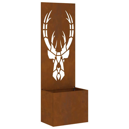 Garden Privacy Screen Rusty 50 x 140 cm Weathering steel