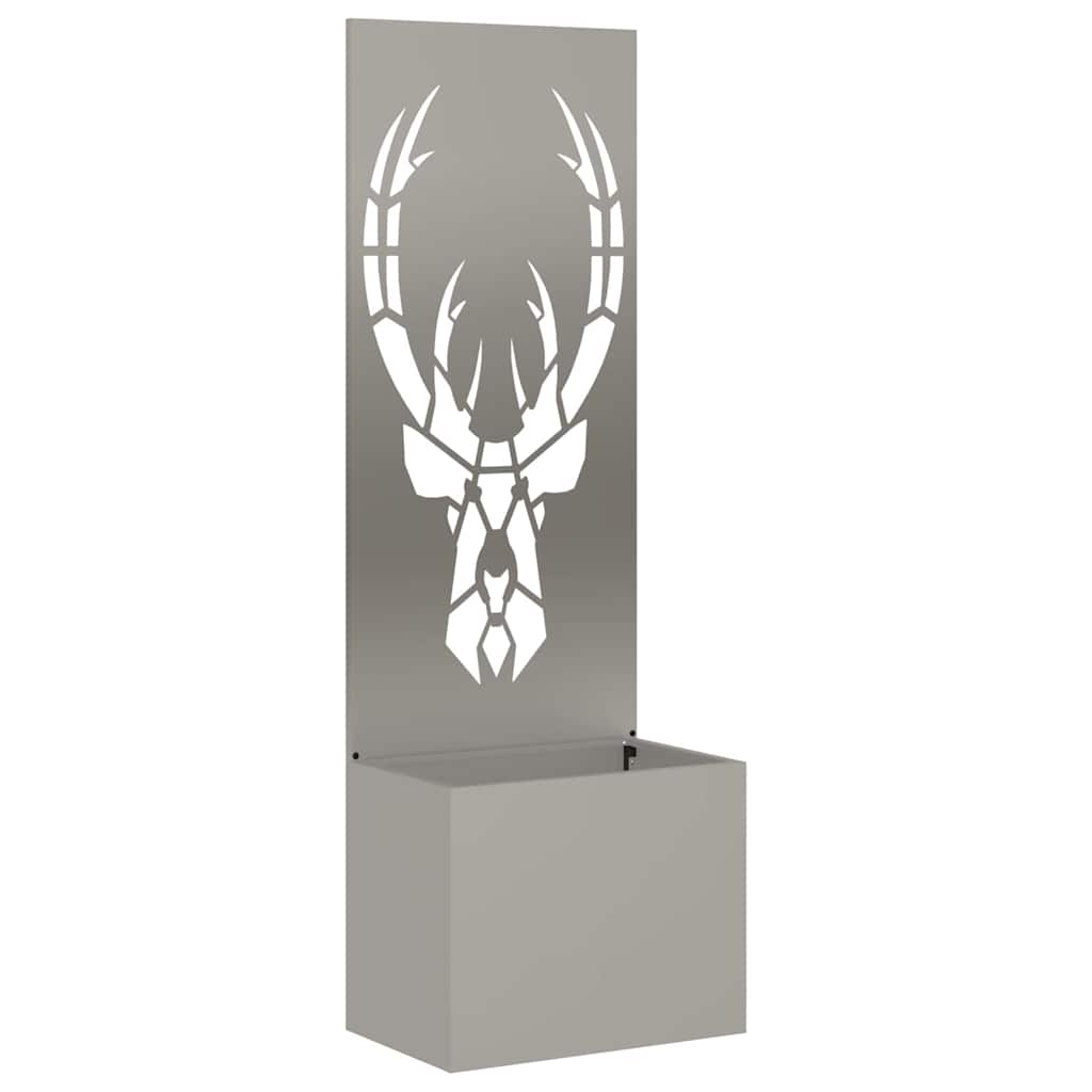 Garden Privacy Screen Rusty 50 x 140 cm Weathering steel