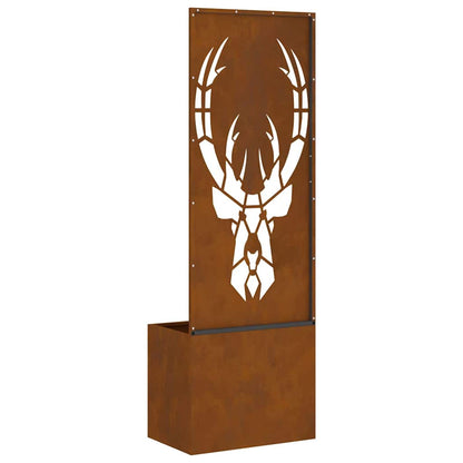 Garden Privacy Screen Rusty 50 x 140 cm Weathering steel