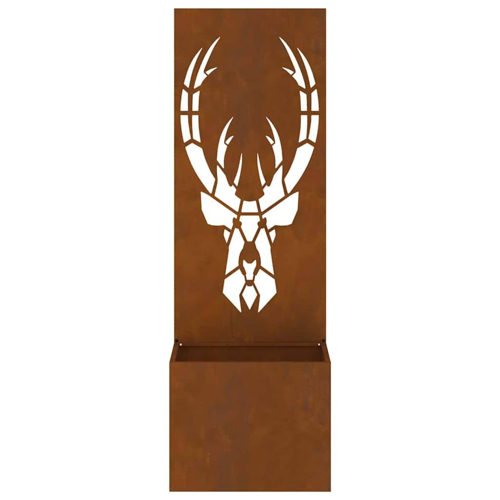 Garden Privacy Screen Rusty 50 x 140 cm Weathering steel