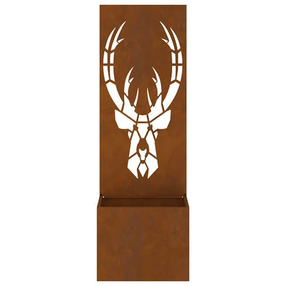 Garden Privacy Screen Rusty 50 x 140 cm Weathering steel