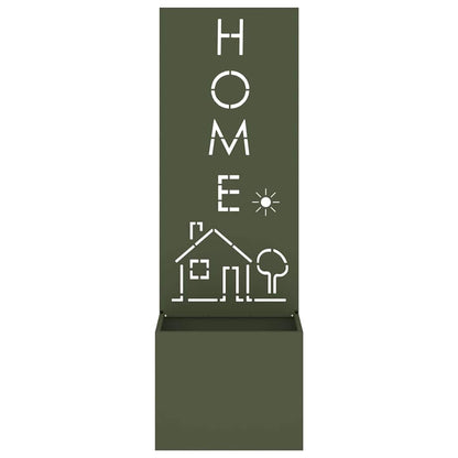 Garden Privacy Screen Olive green 50 x 140 cm Cold-rolled steel