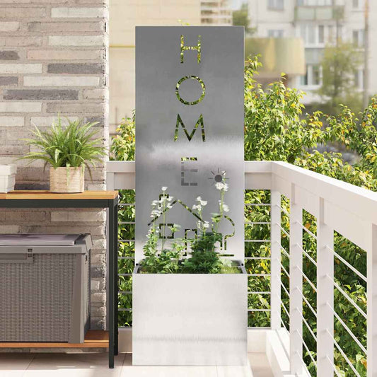 Garden Privacy Screen Sliver 50 x 140 cm Stainless steel