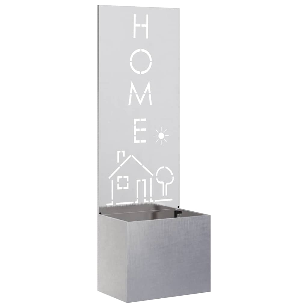 Garden Privacy Screen Sliver 50 x 140 cm Stainless steel