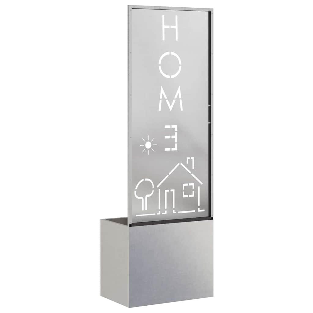 Garden Privacy Screen Sliver 50 x 140 cm Stainless steel