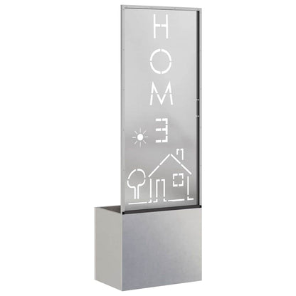 Garden Privacy Screen Sliver 50 x 140 cm Stainless steel