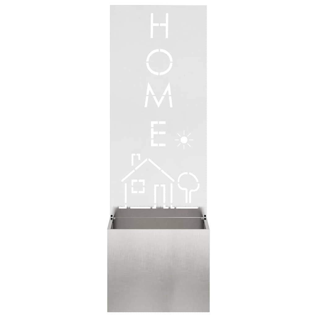 Garden Privacy Screen Sliver 50 x 140 cm Stainless steel