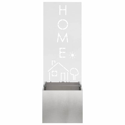 Garden Privacy Screen Sliver 50 x 140 cm Stainless steel