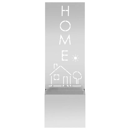 Garden Privacy Screen Silver 50 x 140 cm Galvanised steel