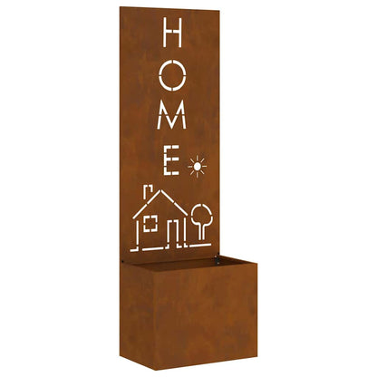 Garden Privacy Screen Rusty 50 x 140 cm Weathering steel